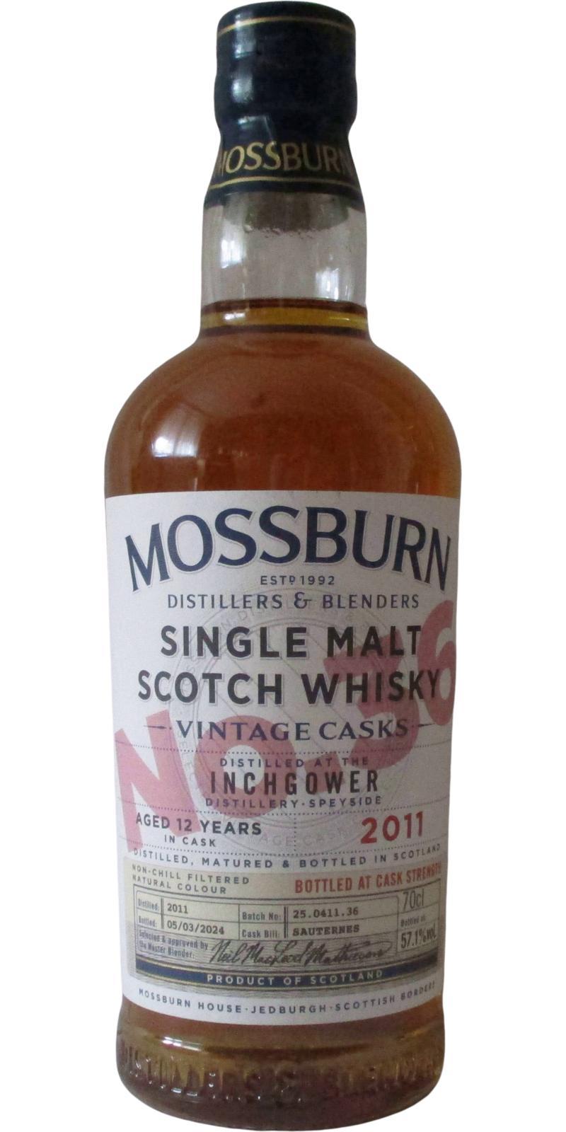 Inchgower 2011 MDB  Vintage Casks