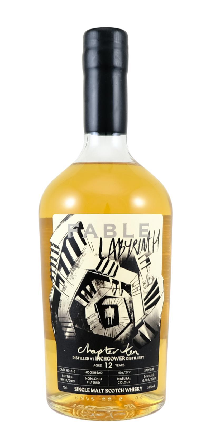 Inchgower 2009 PSL  Fable Whisky - Chapter Ten