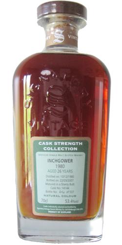 Inchgower 1980 SV  Cask Strength Collection