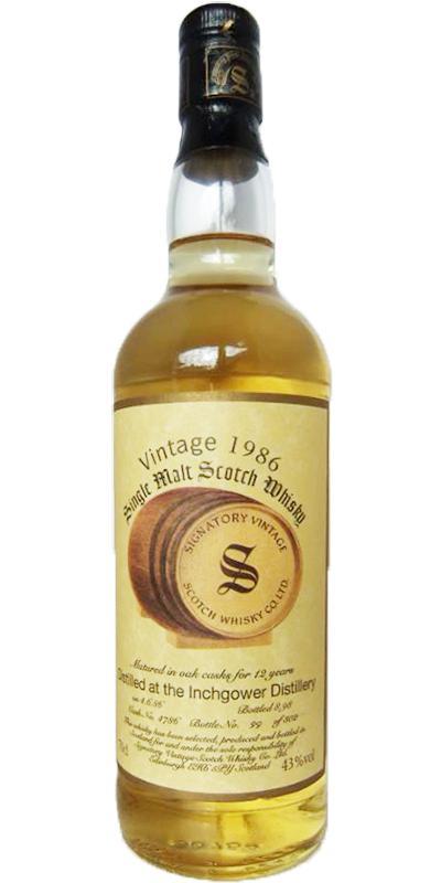 Inchgower 1986 SV  Vintage Collection
