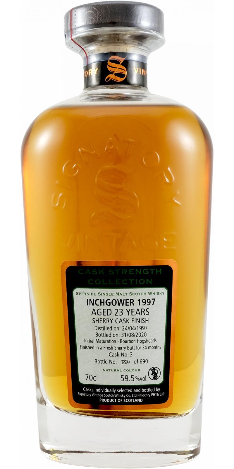 Inchgower 1997 SV  Cask Strength Collection