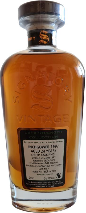 Inchgower 1997 SV  Cask Strength Collection