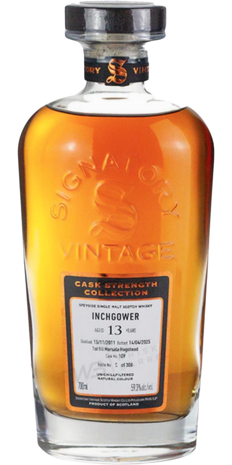 Inchgower 2011 SV  Cask Strength Collection