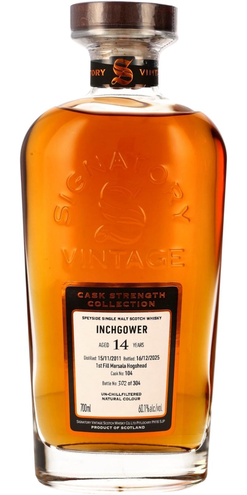 Inchgower 2011 SV  Cask Strength Collection