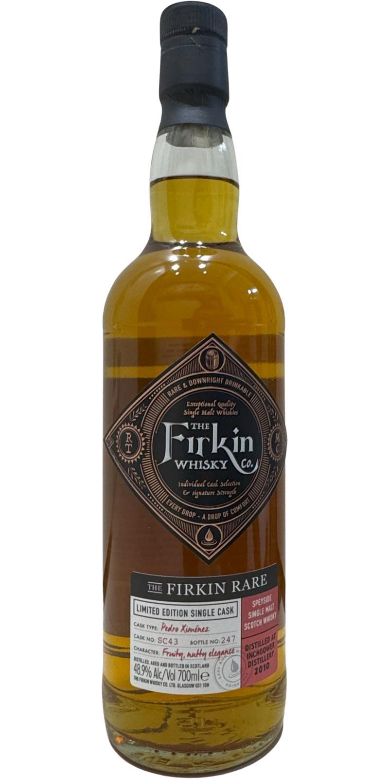 Inchgower 2010 TFWC  The Firkin Rare