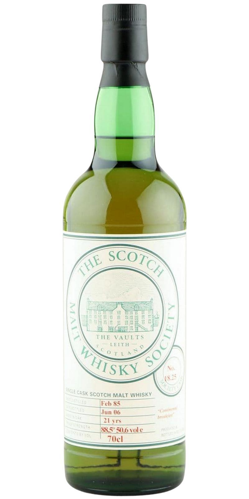 Inchgower 1985 SMWS 18.25  Continental breakfast