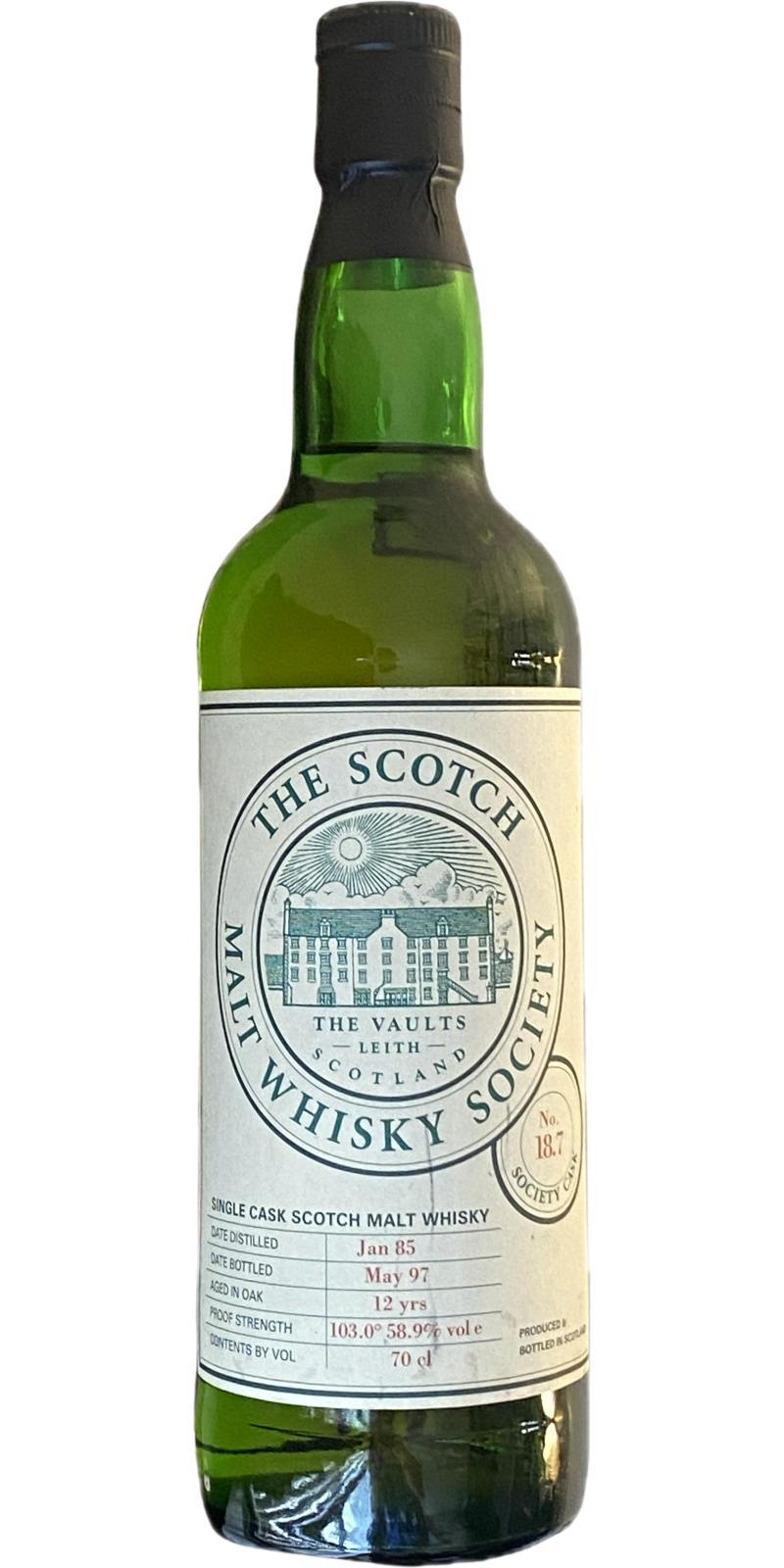 Inchgower 1985 SMWS 18.7  All the creams