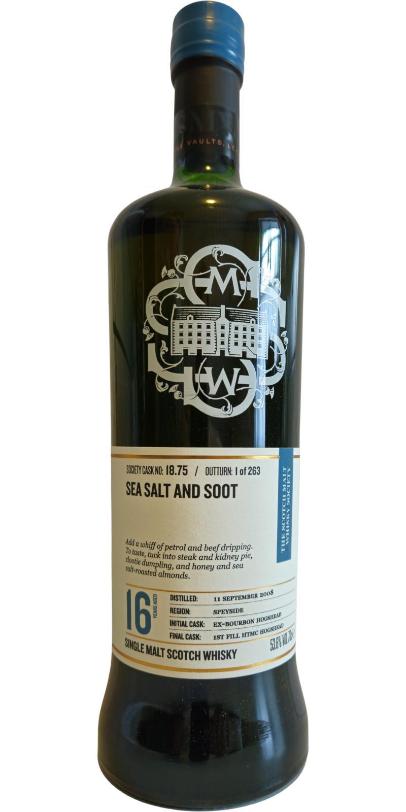 Inchgower 2008 SMWS 18.75  Sea salt and soot