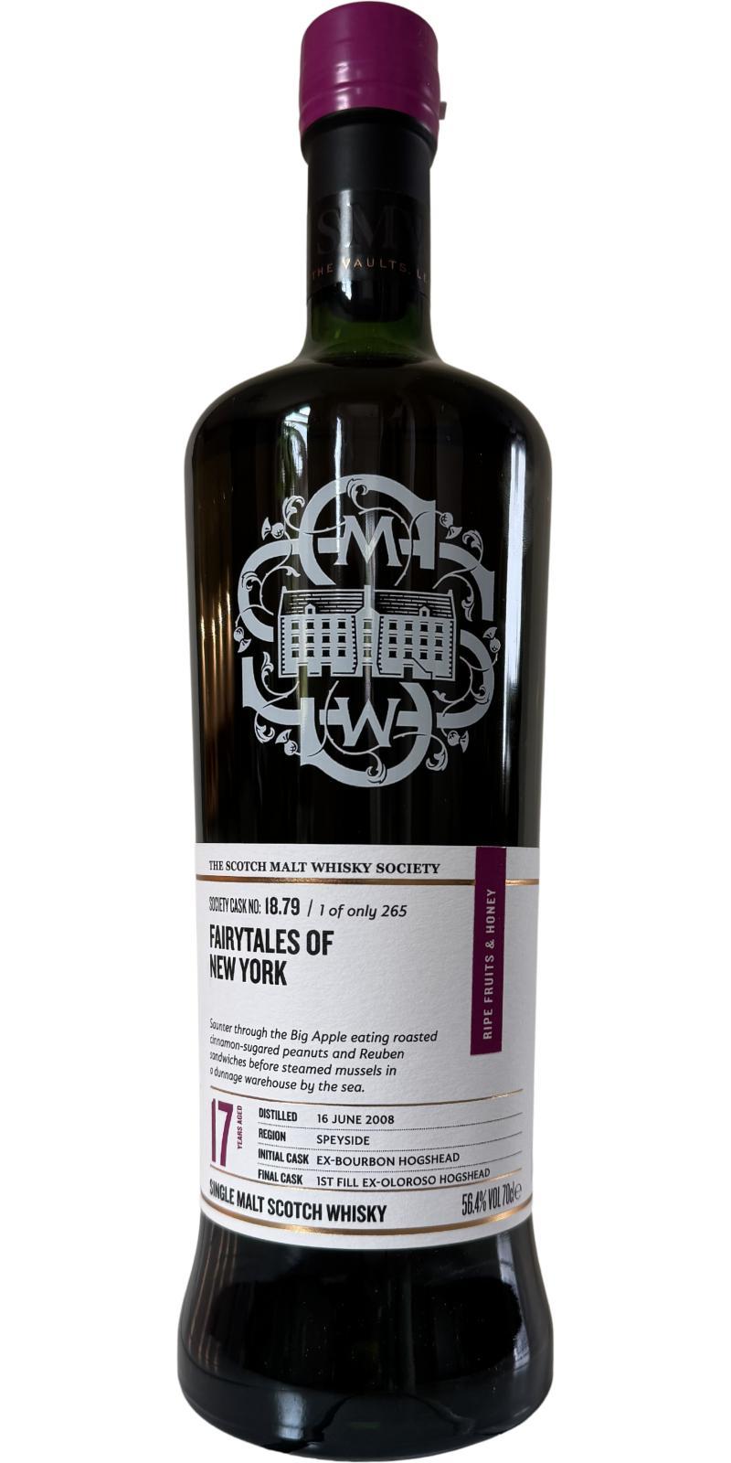 Inchgower 2008 SMWS 18.79  Fairytales of New York