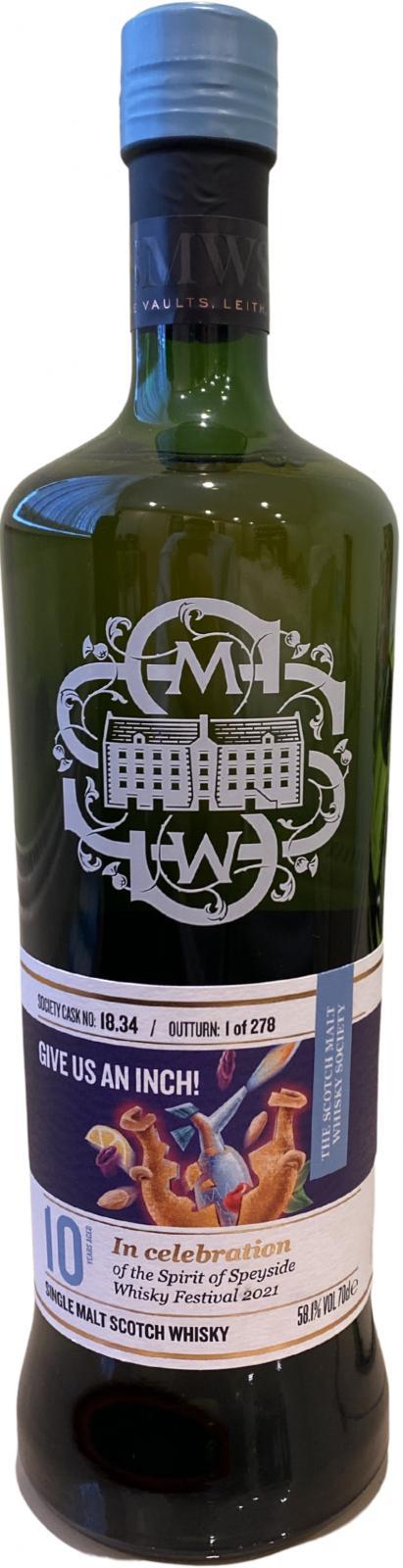 Inchgower 2010 SMWS 18.34  Give us an inch!