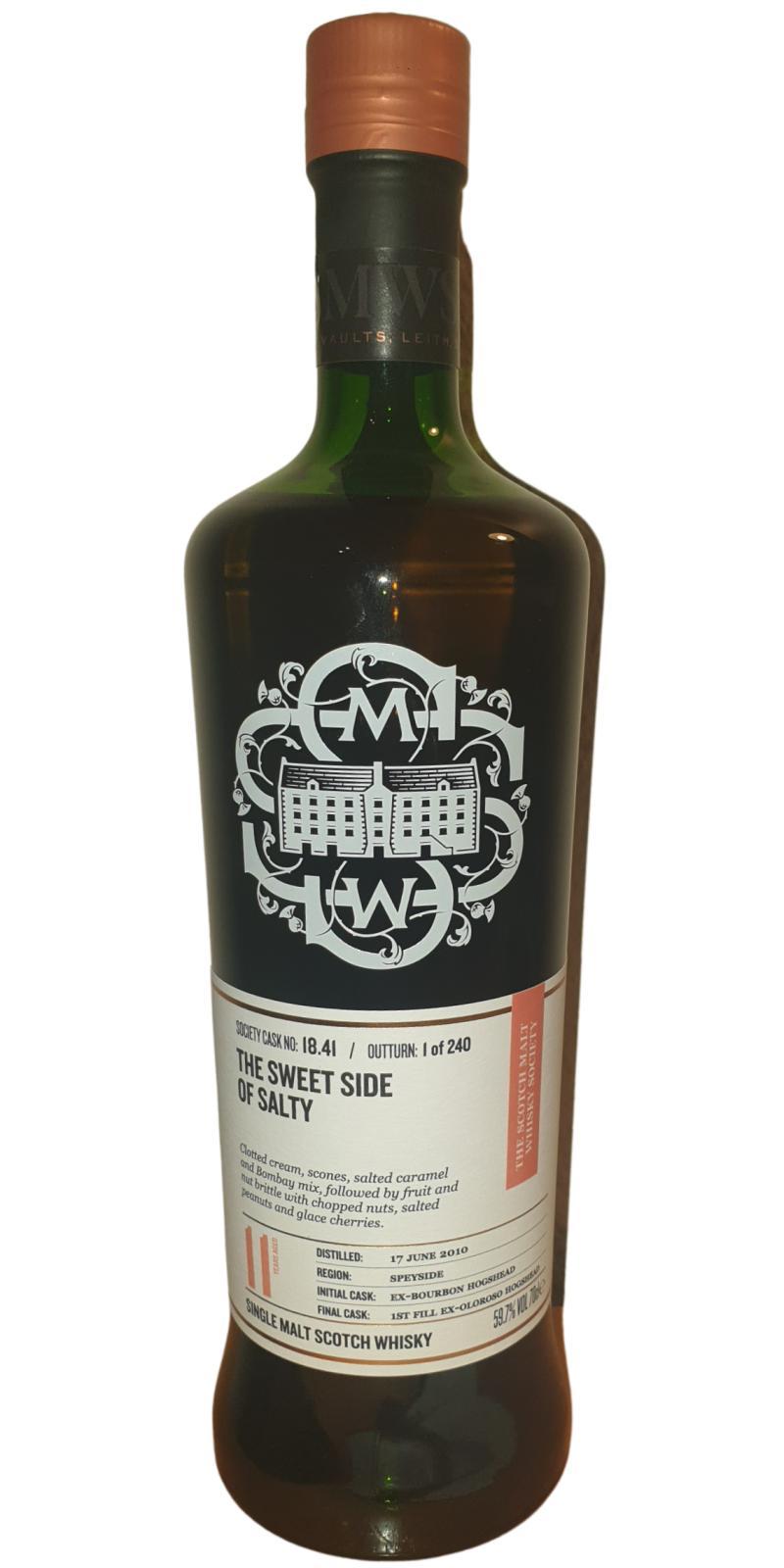 Inchgower 2010 SMWS 18.41  The sweet side of salty