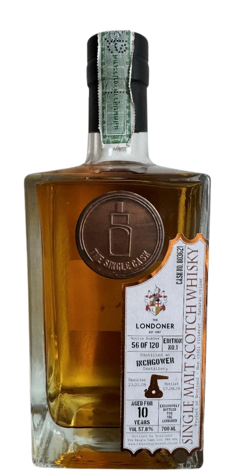 Inchgower 2009 TSCL  The Single Cask