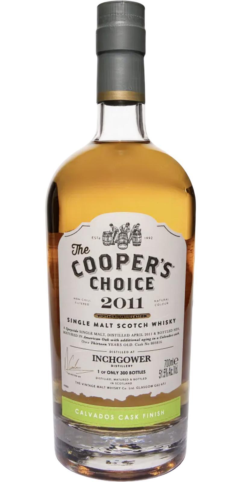 Inchgower 2011 VM  The Cooper's Choice