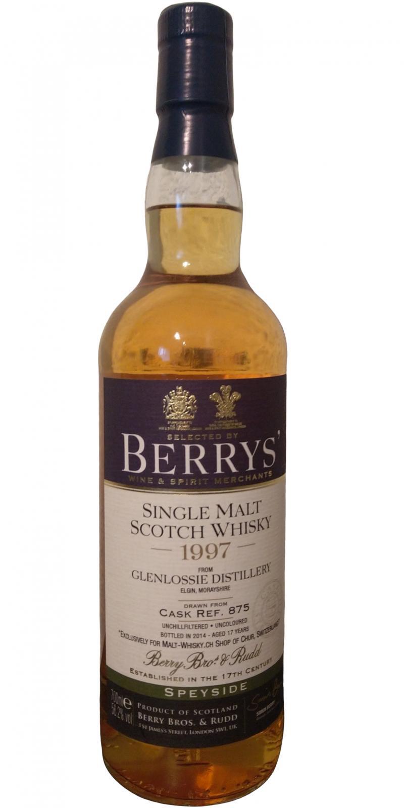 Glenlossie 1997 BR  Berrys'
