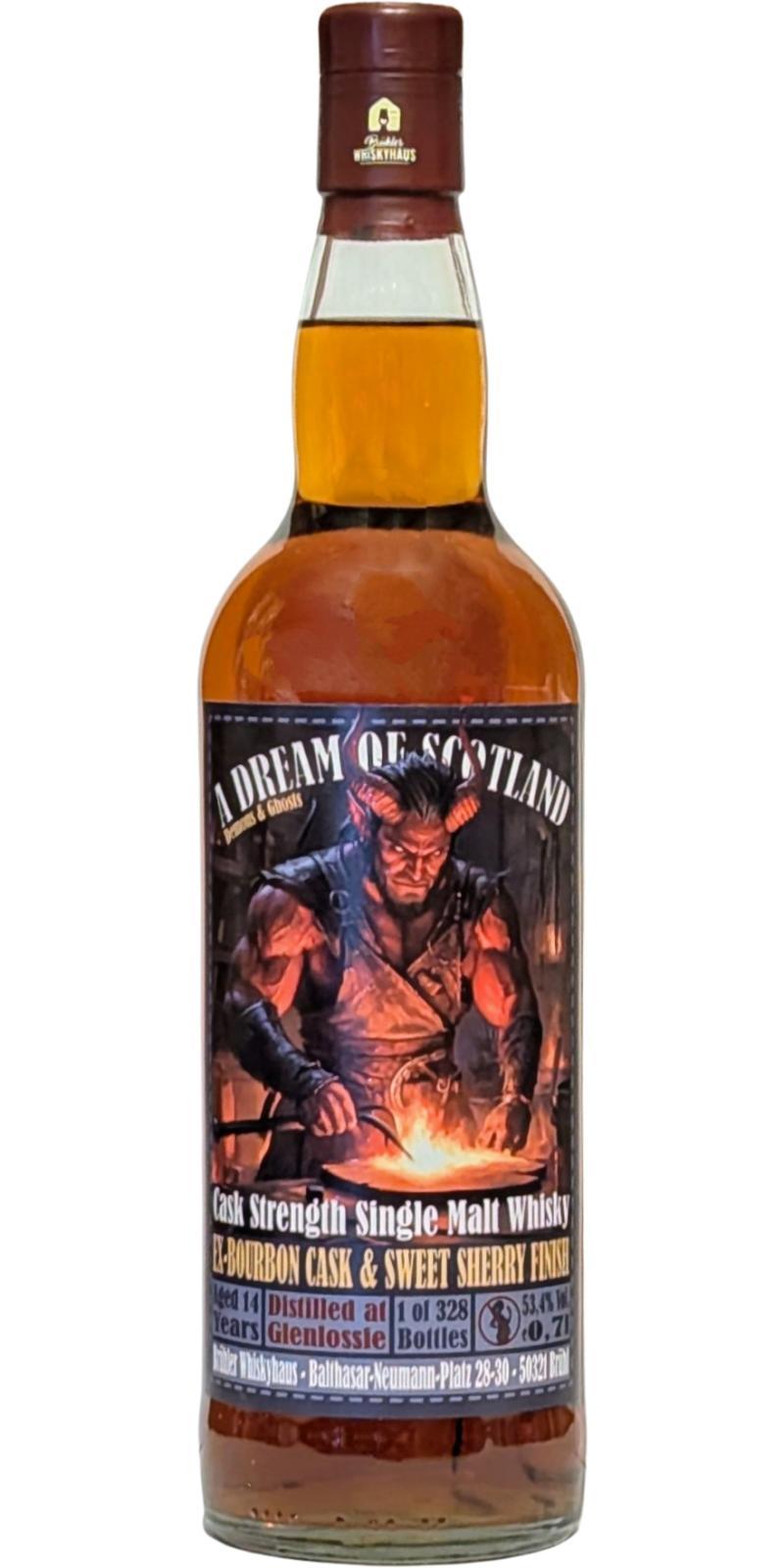 Glenlossie 14-year-old BW  A Dream of Scotland - Demons & Ghosts