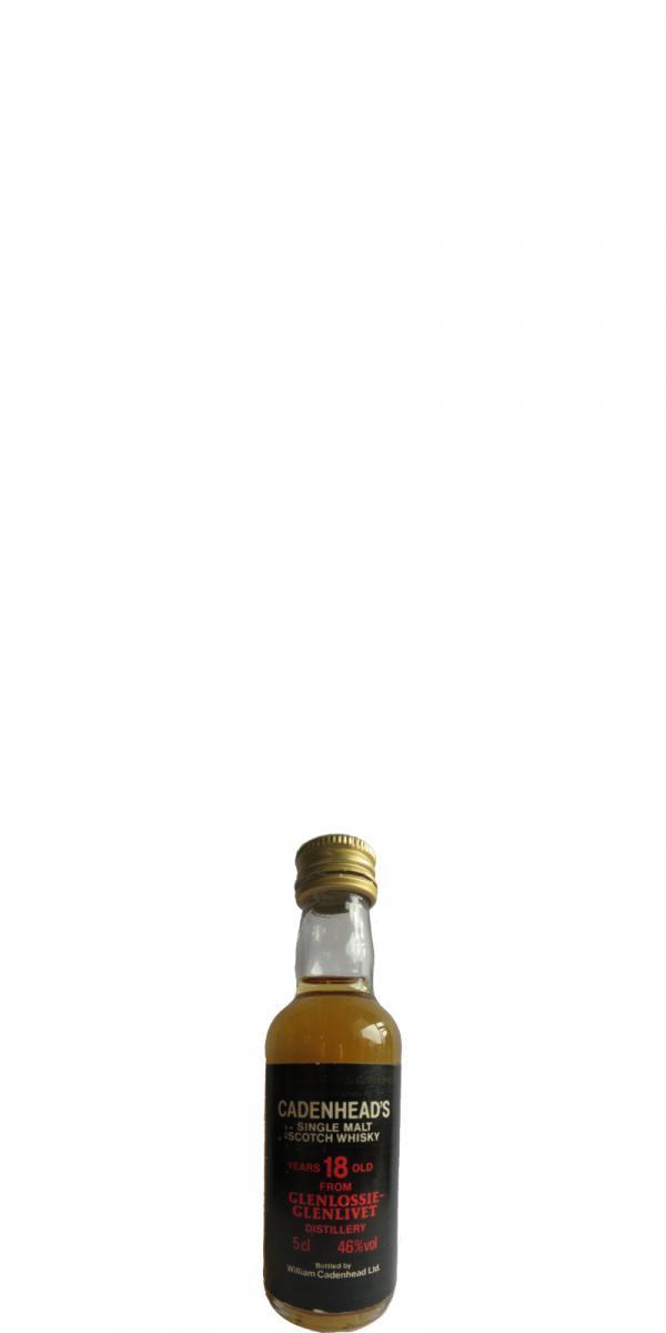 Glenlossie 18-year-old CA  Black Label - Red Letters