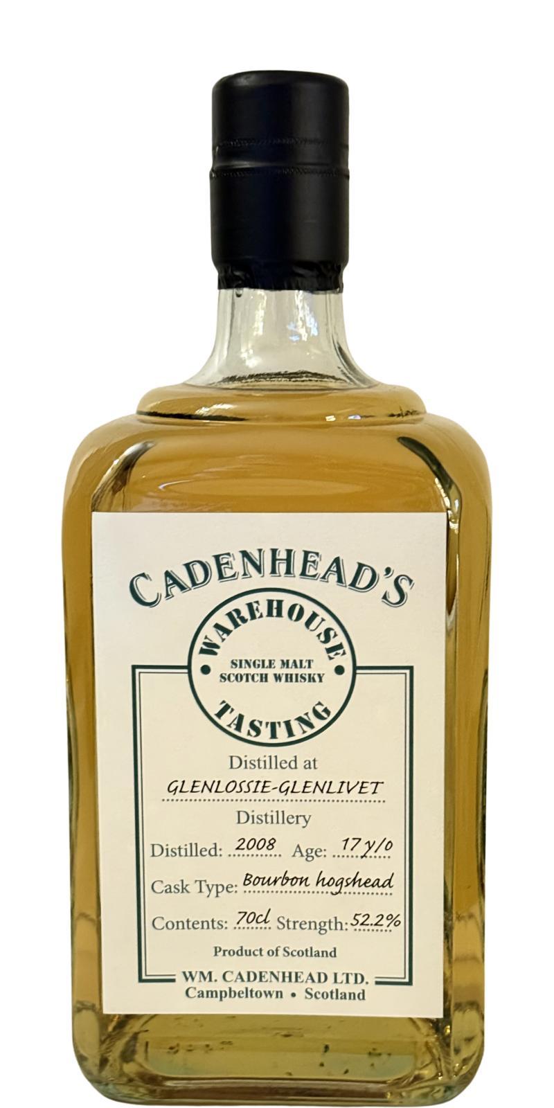 Glenlossie 2008 CA  Warehouse Tasting