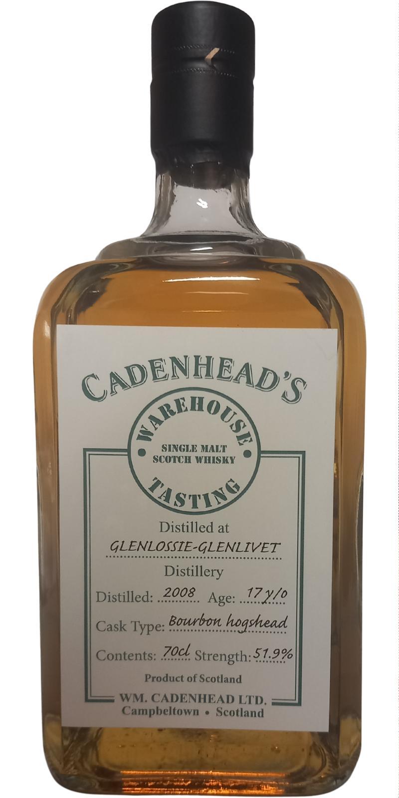 Glenlossie 2008 CA  Warehouse Tasting