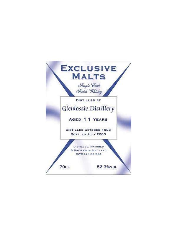 Glenlossie 1993 CWC  Exclusive Malts
