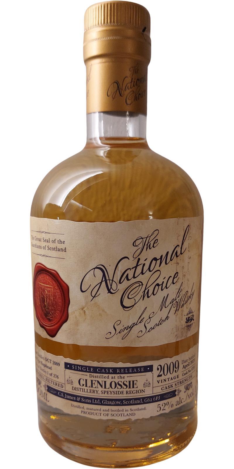 Glenlossie 2009 CSJS  The National Choice