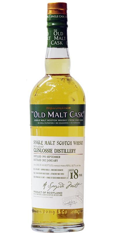 Glenlossie 1993 DL  The Old Malt Cask