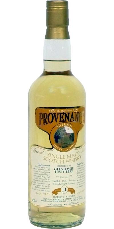 Glenlossie 1989 McG  McGibbon's Provenance