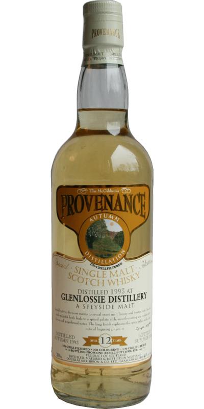 Glenlossie 1993 McG  McGibbon's Provenance