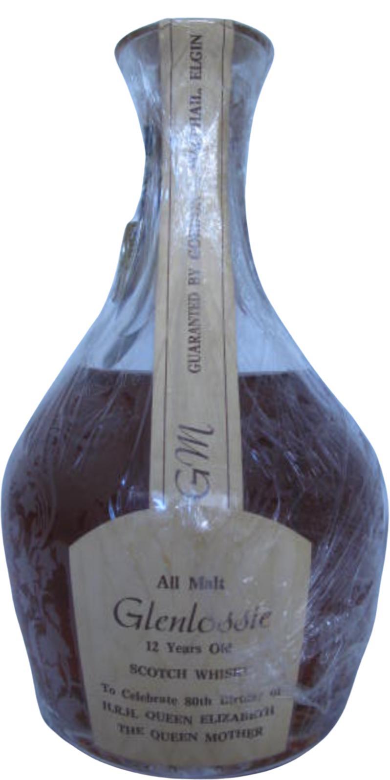 Glenlossie 12-year-old GM  All Malt Scotch Whisky - Crystal Decanter