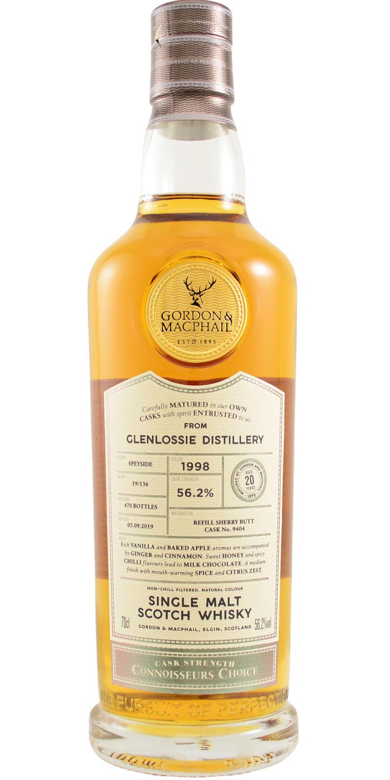 Glenlossie 1998 GM  Connoisseurs Choice - Cask Strength