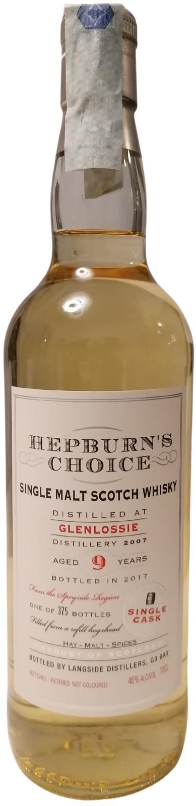 Glenlossie 2007 LsD  Hepburn's Choice