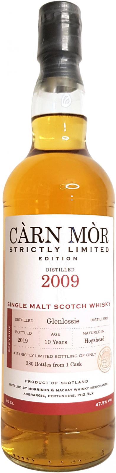 Glenlossie 2009 MMcK  Càrn Mòr - Strictly Limited Edition