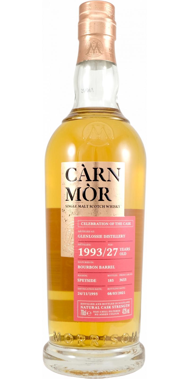 Glenlossie 1993 MSWD  Càrn Mòr Celebration of the Cask
