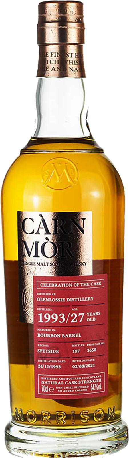 Glenlossie 1993 MSWD  Càrn Mòr Celebration of the Cask