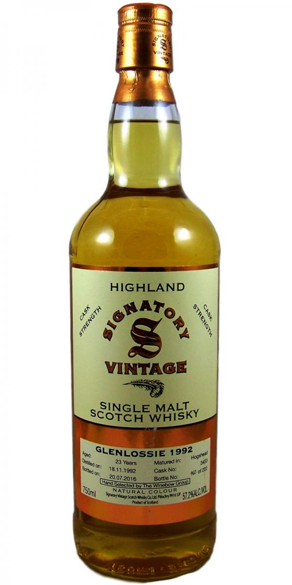 Glenlossie 1992 SV  Vintage Collection - Cask Strength