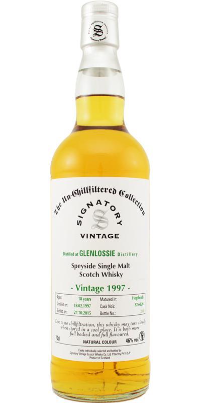 Glenlossie 1997 SV  The Un-Chillfiltered Collection