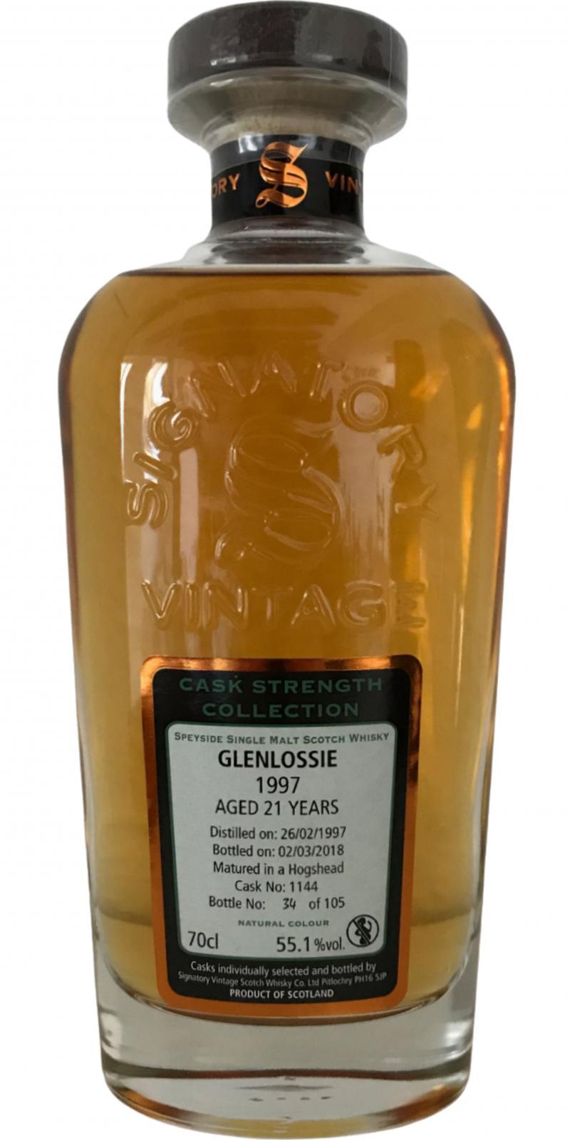 Glenlossie 1997 SV  Cask Strength Collection