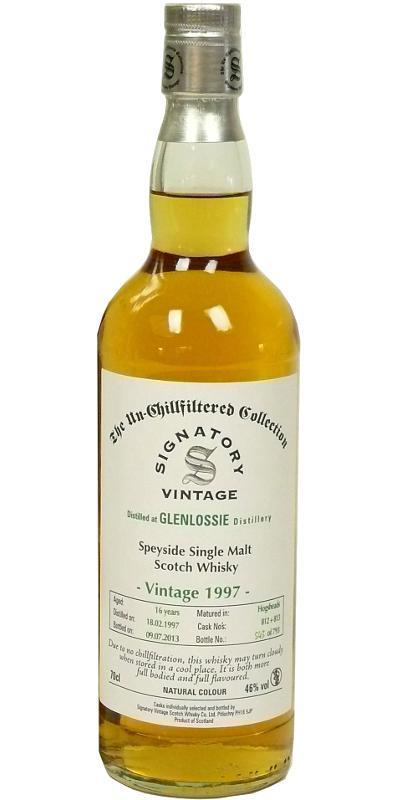 Glenlossie 1997 SV  The Un-Chillfiltered Collection