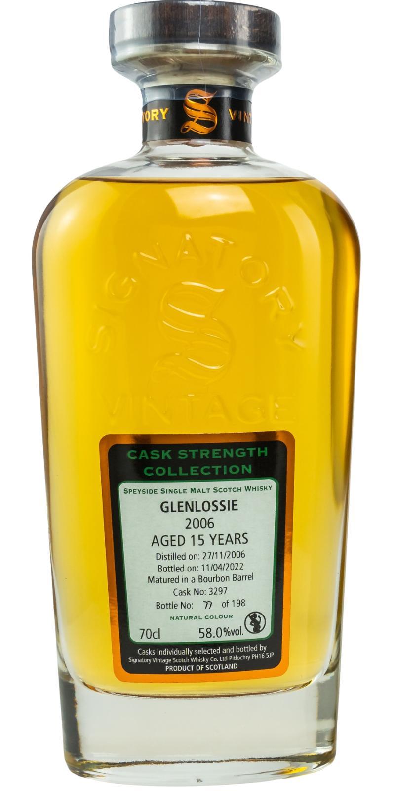 Glenlossie 2006 SV  Cask Strength Collection
