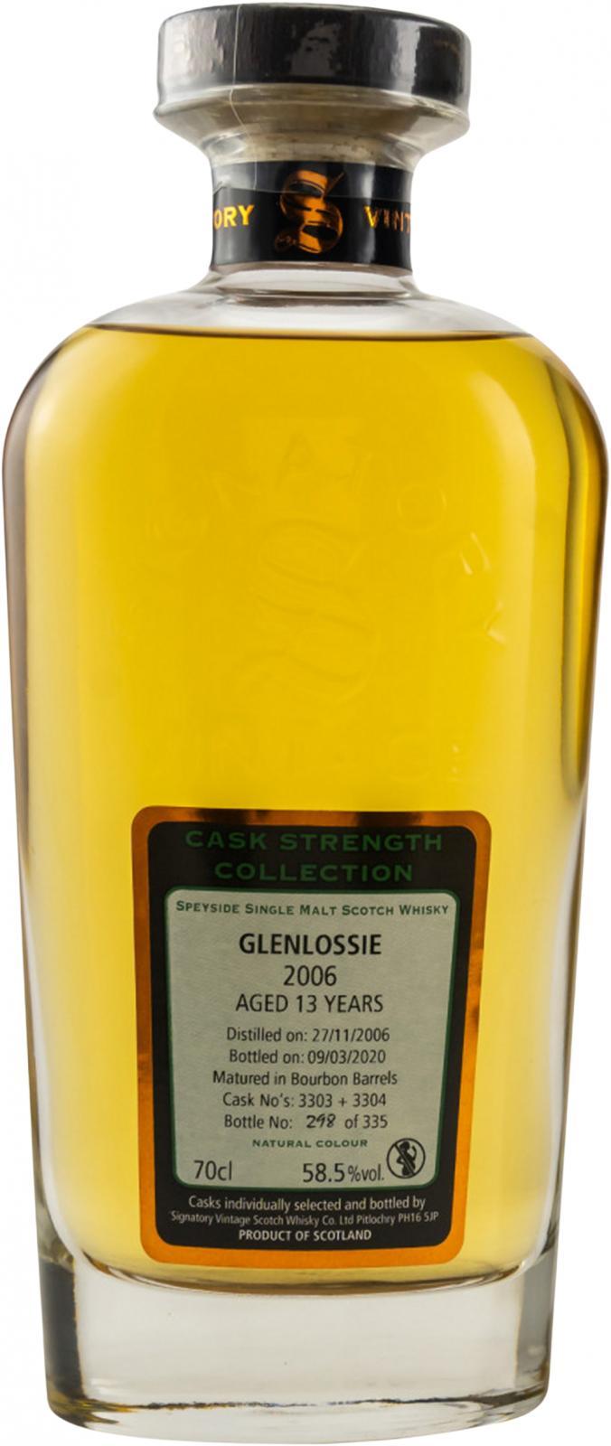Glenlossie 2006 SV  Cask Strength Collection