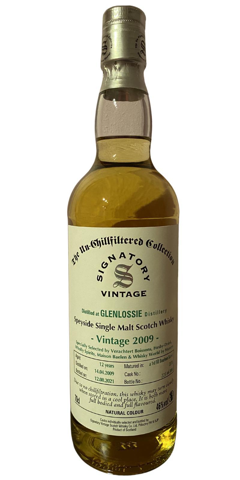 Glenlossie 2009 SV  The Un-Chillfiltered Collection