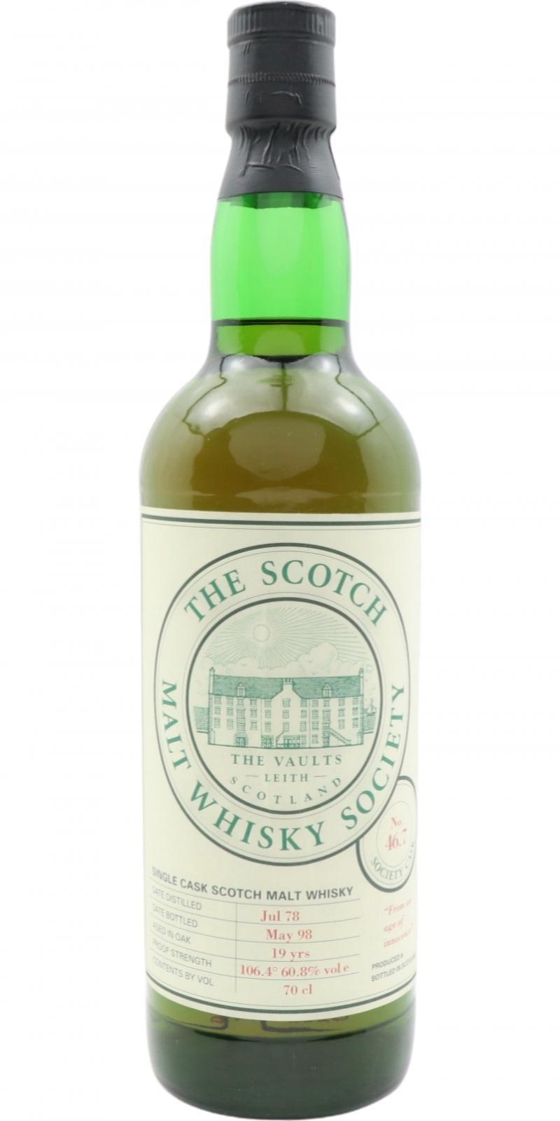 Glenlossie 1978 SMWS 46.7  From an age of innocence