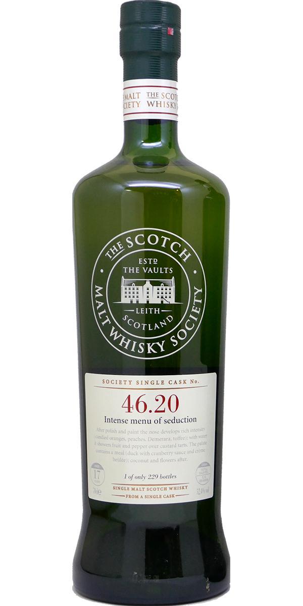 Glenlossie 1992 SMWS 46.20  Intense menu of seduction