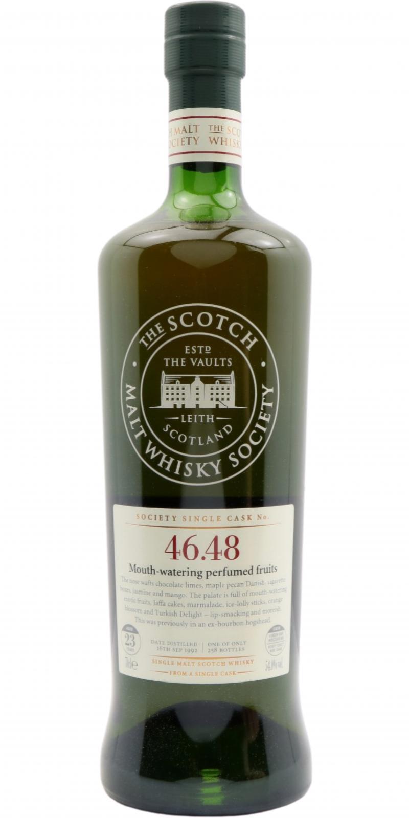 Glenlossie 1992 SMWS 46.48  Mouth-watering perfumed fruits