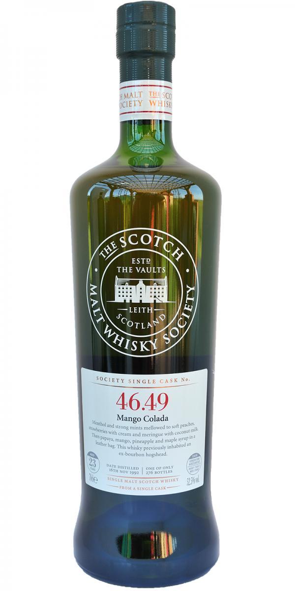 Glenlossie 1992 SMWS 46.49  Mango Colada