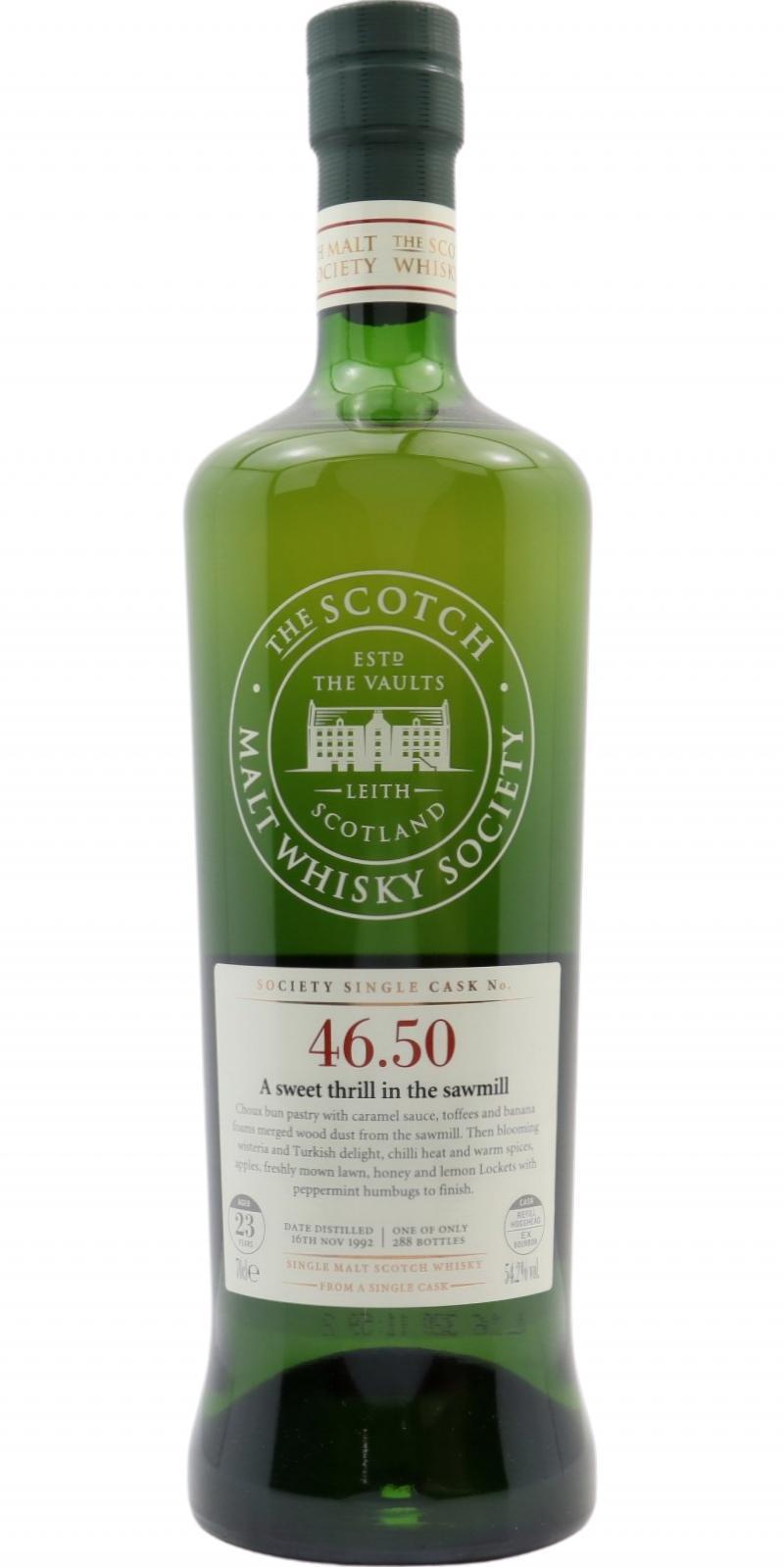 Glenlossie 1992 SMWS 46.50  A sweet thrill in the sawmill