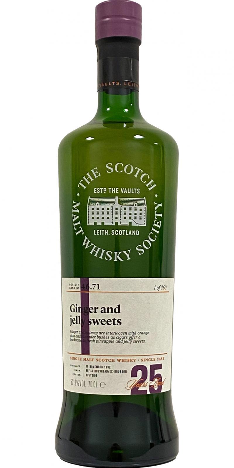 Glenlossie 1992 SMWS 46.71  Ginger and jelly sweets