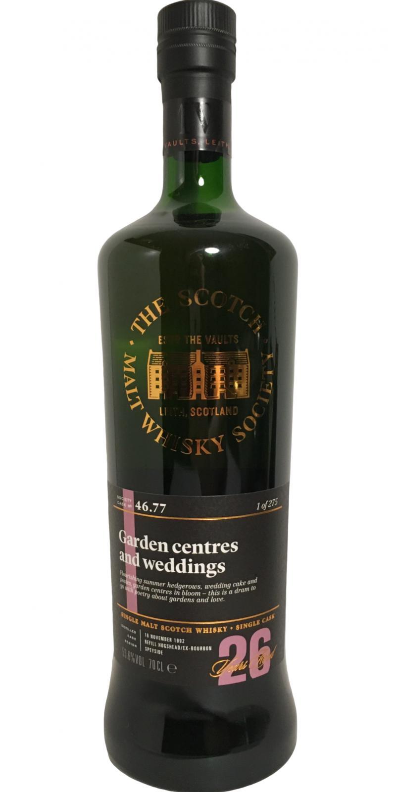 Glenlossie 1992 SMWS 46.77  Garden centres and weddings