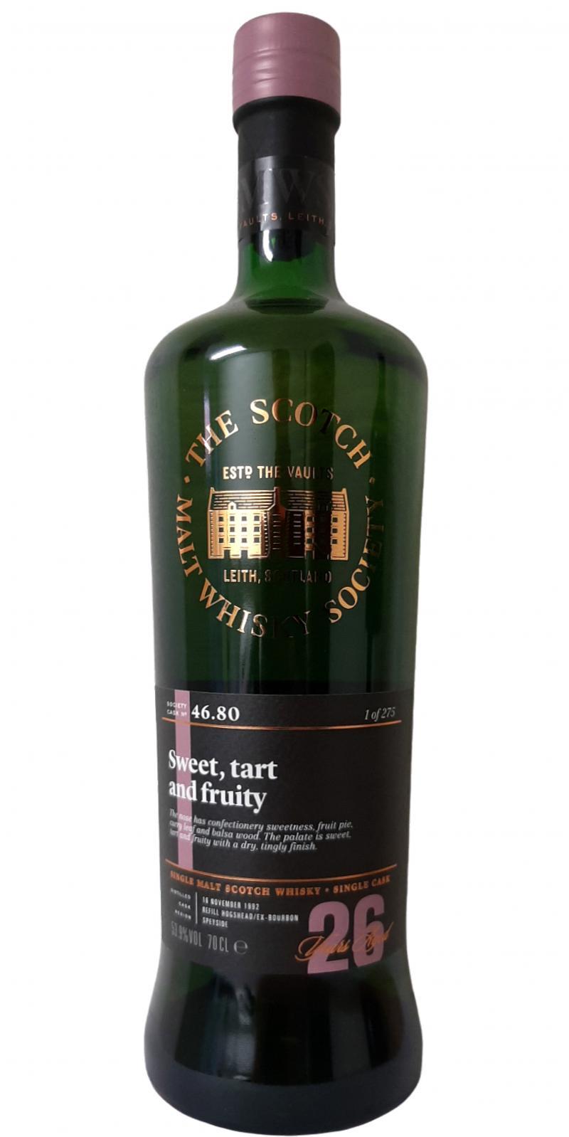 Glenlossie 1992 SMWS 46.80  Sweet, tart and fruity