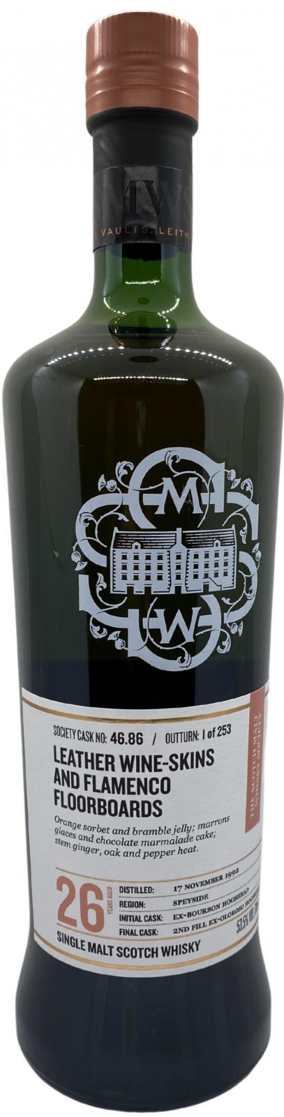 Glenlossie 1992 SMWS 46.86  Leather wine-skins and flamenco floorboards