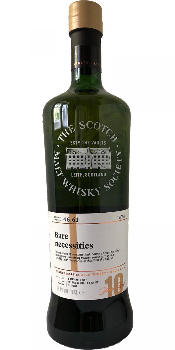 Glenlossie 2007 SMWS 46.61  Bare necessities